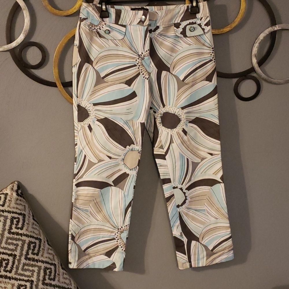 NWOT Ideology Floral Slim Fit Pants 6